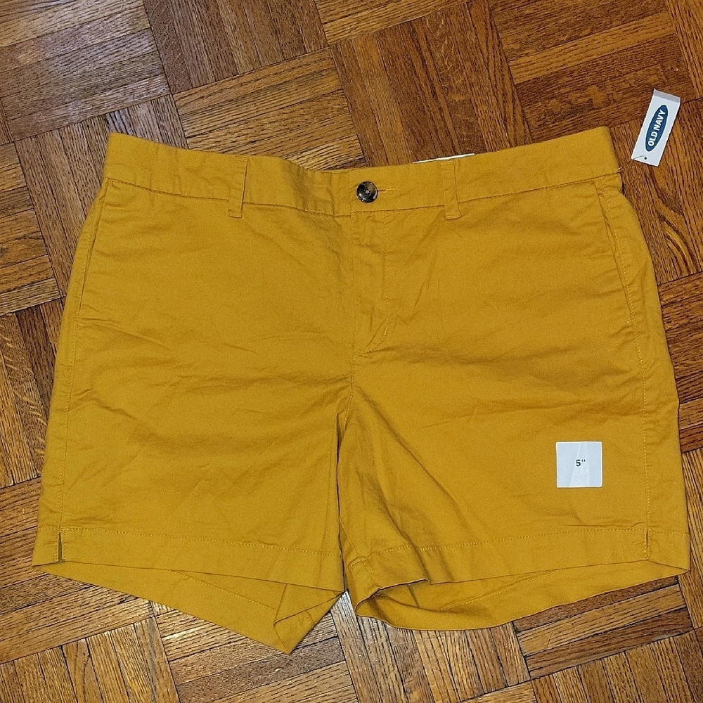 Old Navy Women's Mustard High Waist Shorts Size 14